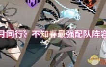 《新月同行》不知春最强配队阵容推荐