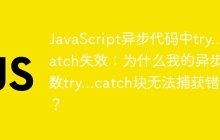 JavaScript异步代码中try...catch失效：为什么我的异步函数try...catch块无法捕获错误？