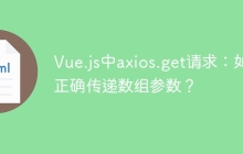 Vue.js中axios.get请求：如何正确传递数组参数？