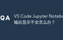 VS Code Jupyter Notebook输出显示不全怎么办?