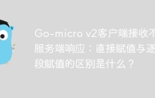 Go-micro v2客户端接收不到服务端响应：直接赋值与逐字段赋值的区别是什么？