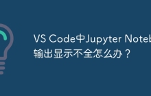 VS Code中Jupyter Notebook输出显示不全怎么办?