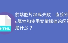 前端图片加载失败：直接写src属性和使用变量赋值的区别是什么？