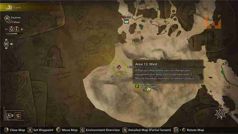 怪物猎人荒野安全简易营地一览（天堑沙原篇）