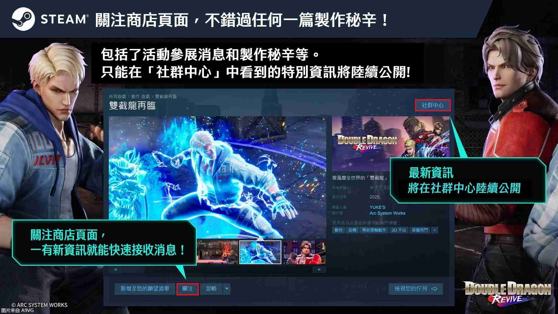 《双截龙再临》公开《开发者日志Revive》第一、二篇