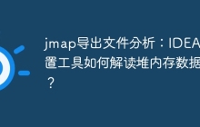 jmap导出文件分析：IDEA内置工具如何解读堆内存数据？