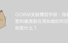 GORM关联模型字段：指针类型和值类型在预加载时的区别是什么？