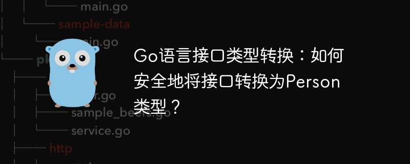 go语言接口类型转换：如何安全地将接口转换为person类型？