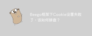 Beego框架下Cookie设置失败了，该如何排查？