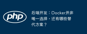 后端开发:docker并非唯一选择,还有哪些替代方案?