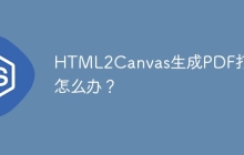 HTML2Canvas生成PDF打印慢怎么办？