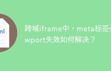跨域iframe中，meta标签viewport失效如何解决？