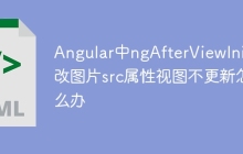 Angular中ngAfterViewInit修改图片src属性视图不更新怎么办