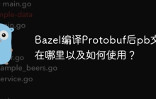 Bazel编译Protobuf后pb文件在哪里以及如何使用？