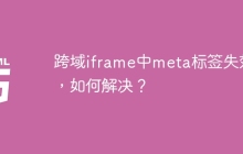 跨域iframe中meta标签失效了，如何解决？