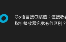 Go语言接口赋值：值接收器和指针接收器究竟有何区别？