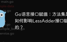 Go语言接口赋值：方法集是如何影响LessAdder接口赋值的？