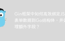 Gin框架中如何高效绑定JSON表单数据到Go结构体，并处理额外字段？