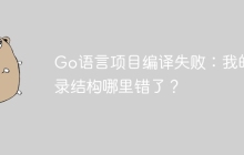 Go语言项目编译失败：我的目录结构哪里错了？