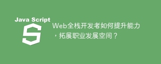 Web全栈开发者如何提升能力，拓展职业发展空间？