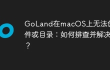 GoLand在macOS上无法创建文件或目录：如何排查并解决？
