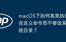 macOS下如何高效执行自定义命令而不修改系统目录？