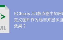 ECharts 3D散点图中如何用自定义图片作为标志并显示涟漪效果？