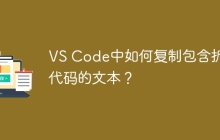 VS Code中如何复制包含折叠代码的文本？
