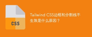 Tailwind CSS边框和分割线不生效是什么原因？