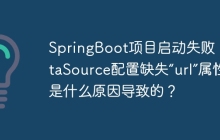 SpringBoot项目启动失败：DataSource配置缺失“url”属性是什么原因导致的？
