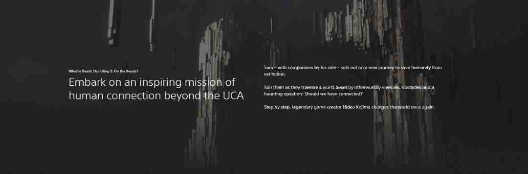 《死亡搁浅2》大量新细节 故事方面将有意想不到的惊喜