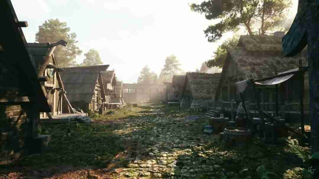 最美河木镇!如果用虚幻5.4重现《上古卷轴5》