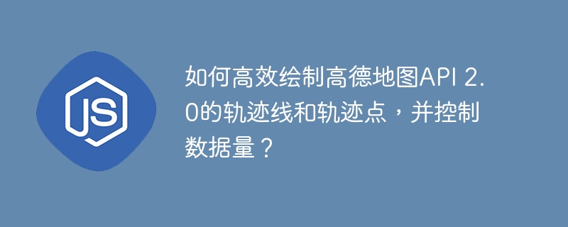 如何高效绘制高德地图api 2.0的轨迹线和轨迹点，并控制数据量？