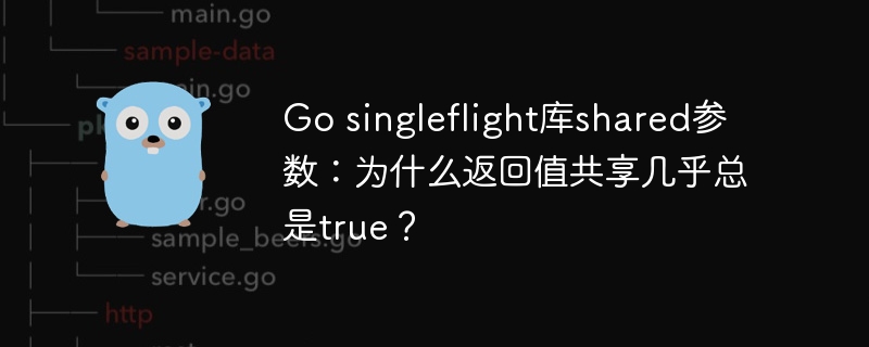 go singleflight库shared参数：为什么返回值共享几乎总是true？