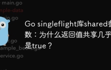 Go singleflight库shared参数：为什么返回值共享几乎总是true？