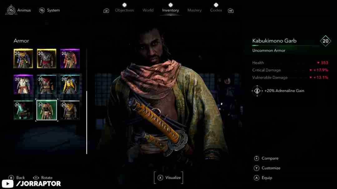 《刺客信条：影》支持武器自定义 5分钟全新实机