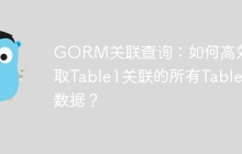 GORM关联查询：如何高效获取Table1关联的所有Table3数据？