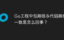Go工程中包路径与代码路径不一致是怎么回事？