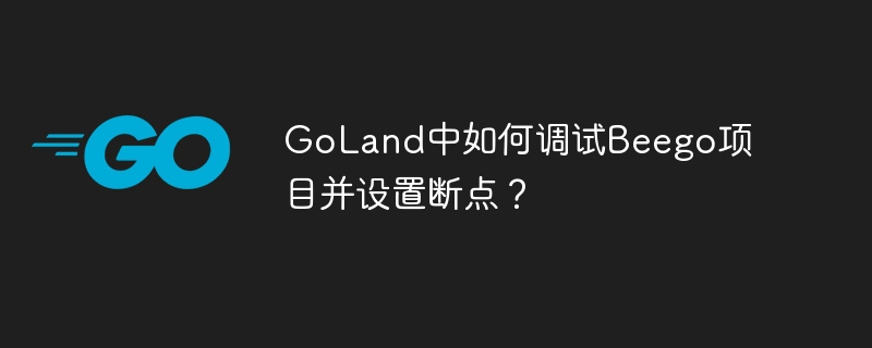 goland中如何调试beego项目并设置断点？