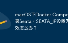 macOS下Docker Compose部署Seata，SEATA_IP设置无效怎么办？