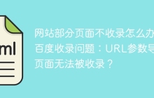 网站部分页面不收录怎么办？百度收录问题：URL参数导致页面无法被收录？