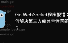 Go WebSocket程序报错：如何解决第三方库兼容性问题？