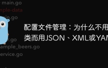配置文件管理：为什么不用类而用JSON、XML或YAML？