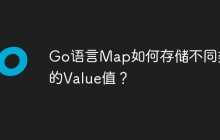 Go语言Map如何存储不同类型的Value值？
