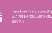 Knockout-Validation分组验证：如何获取验证错误对应的属性名？