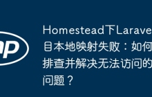 Homestead下Laravel项目本地映射失败：如何排查并解决无法访问的问题？