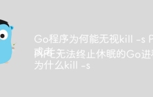 Go程序为何能无视kill -s PIPE命令？
或者：
为什么kill -s PIPE无法终止休眠的Go进程？
