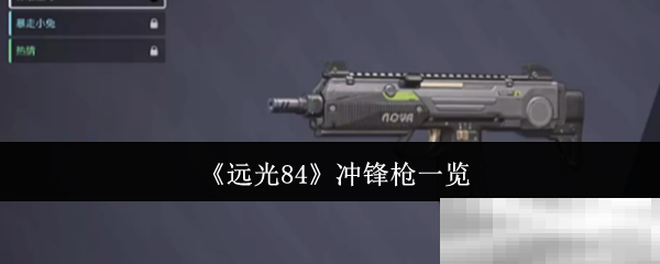 《远光84》冲锋枪一览