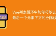 Vue列表循環(huán)中如何巧妙去除最后一個元素下方的分隔線？