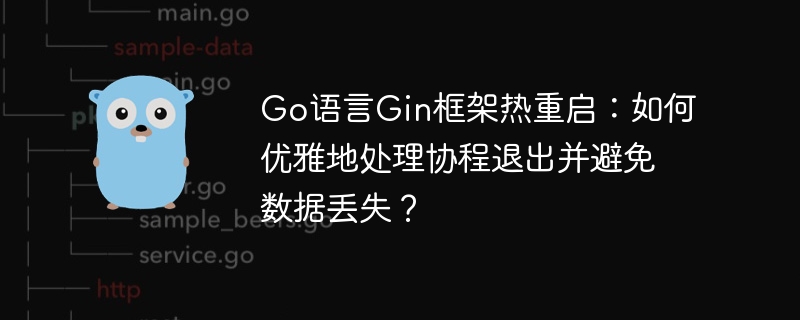 go语言gin框架热重启：如何优雅地处理协程退出并避免数据丢失？